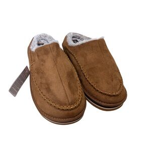 Men's Kuailu Faux Suede Brown Slippers size 13